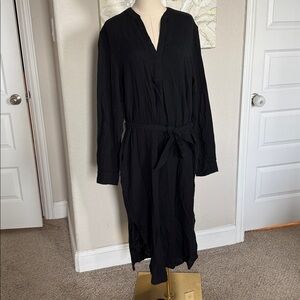 NWT 100% cotton black gap dress 🖤 Sz medium PTP 21